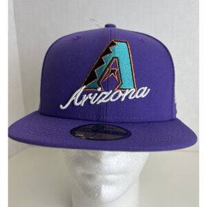 Arizona Diamondbacks New Era 7‎ 3/8 Fitted Hat Vintage Color Way Cooperstown NEW